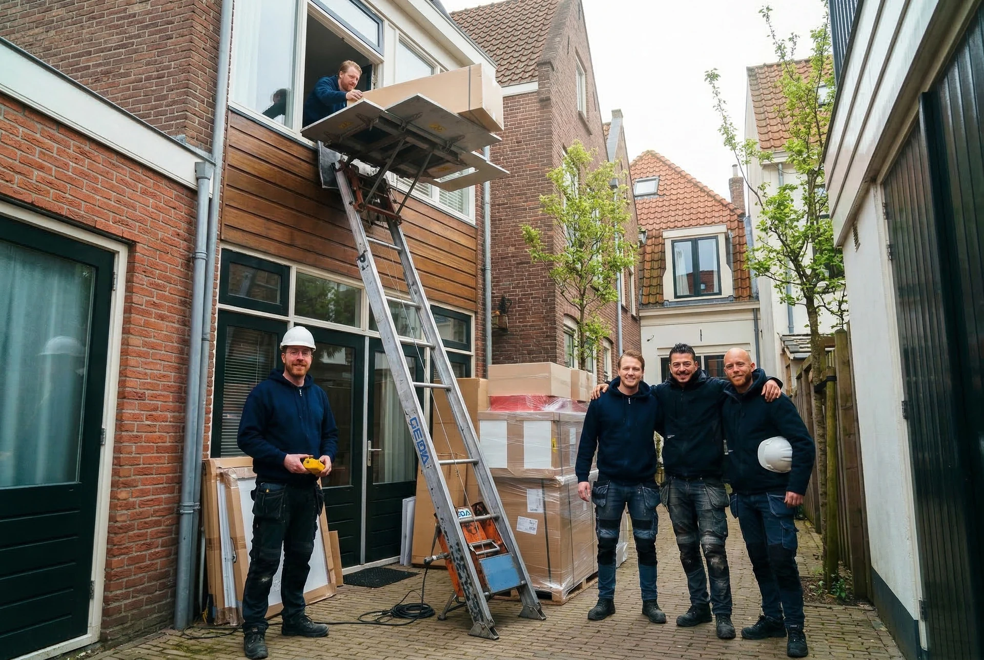 GEDA lift voor compacte verhuizing Haarlem